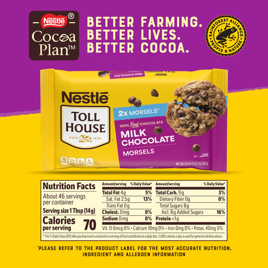 Nestle Toll House Milk Chocolate Morsels 23 oz