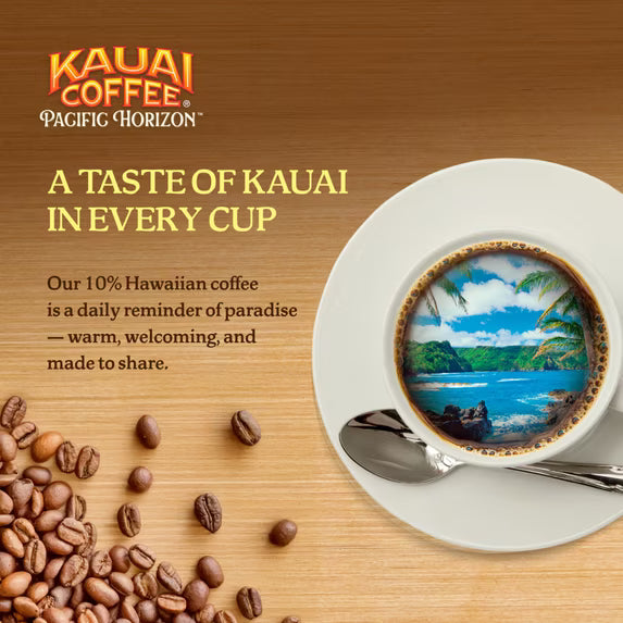 ( pack of 2) Kauai Coffee® Koloa Estate Dark Roast Arabica, Ground Coffee, Bag 10 oz