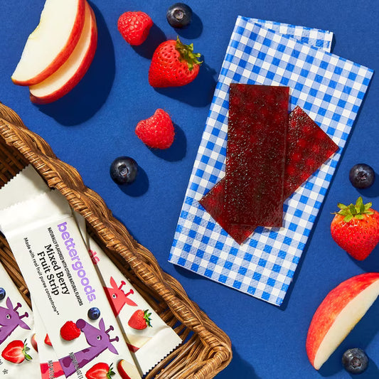 bettergoods Fruit Strips Variety Pack, Mixed Berry & Strawberry, 20 oz, 40 Count