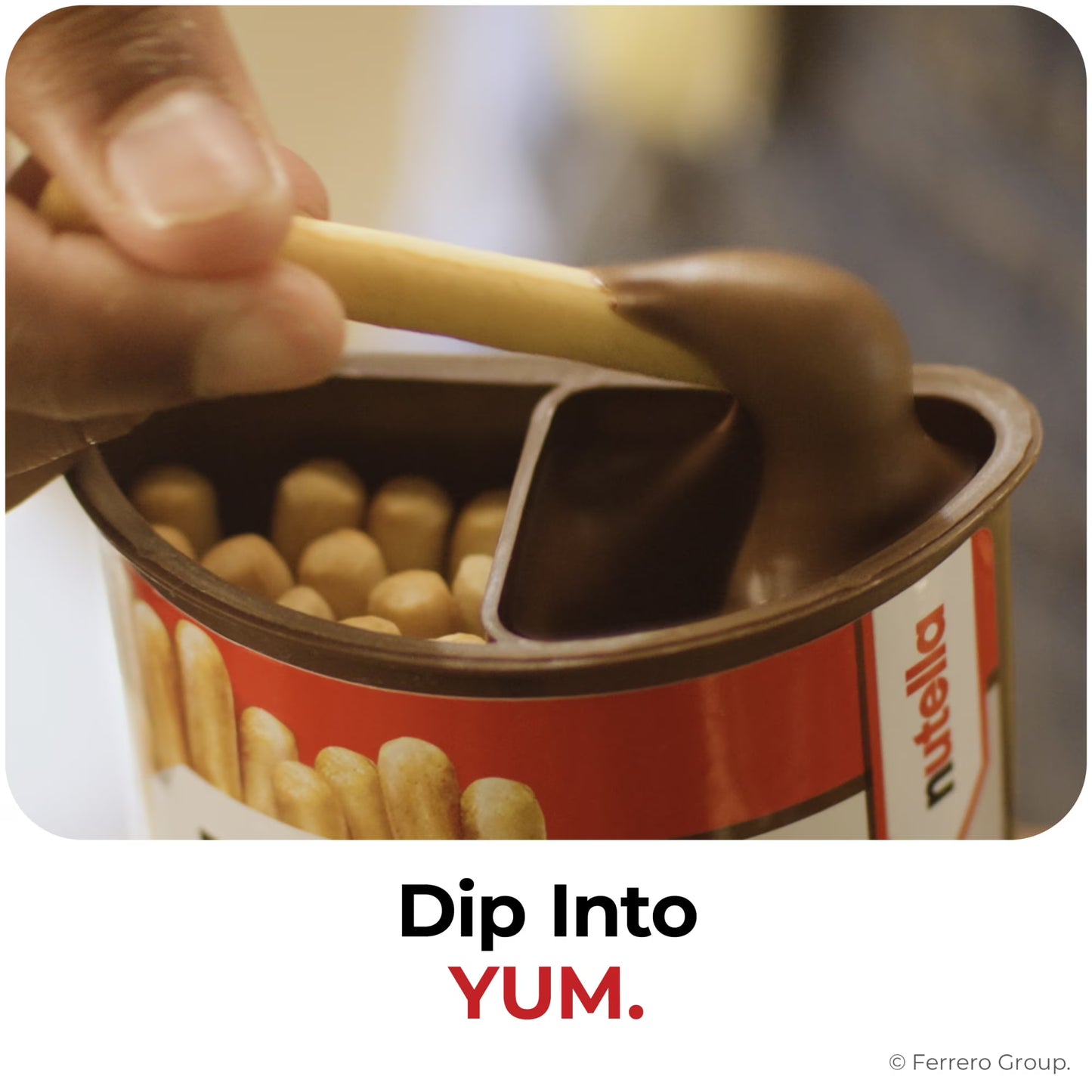 Nutella & GO! Chocolate Hazelnut Spread with Cocoa + Breadsticks, 4 Snack Packs, 1.8 oz Each