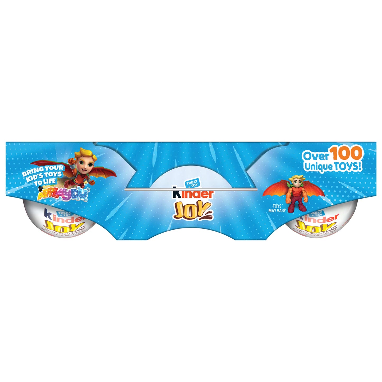 Kinder Joy Eggs, 6 Count, Treat Plus Toy, Sweet Creams and Chocolatey Wafers, Individually Wrapped, 4.2 oz