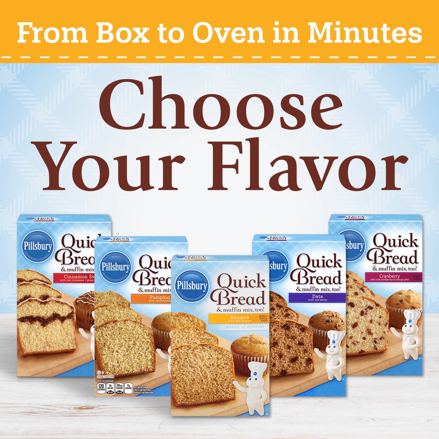 (3 pack) Pillsbury Pumpkin Quick Bread and Muffin Mix, 14 oz Box