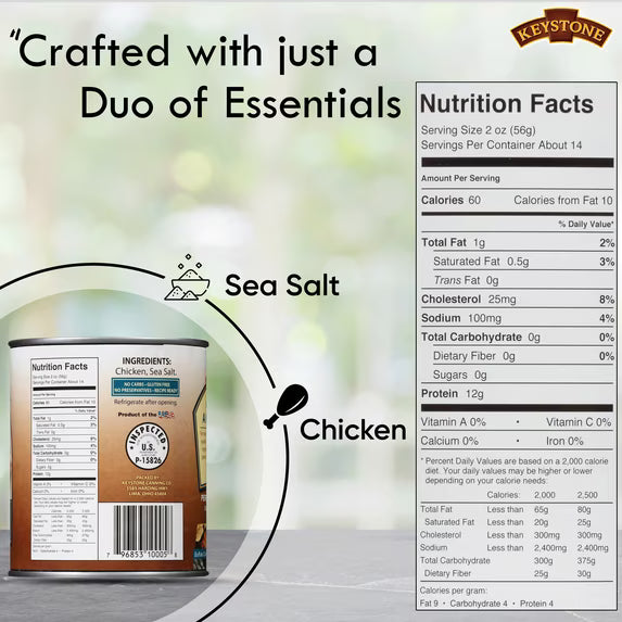 Keystone All Natural Chicken, 28 oz Can (2 Pack) ( FREE SHIPPING )