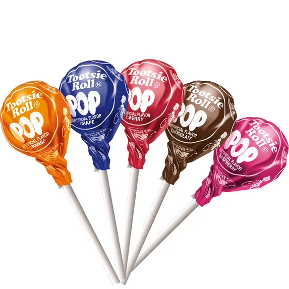 Tootsie Pops, The Original, Assorted Peanut Free and Gluten Free Lollipops, 65 Count( 2 pack)