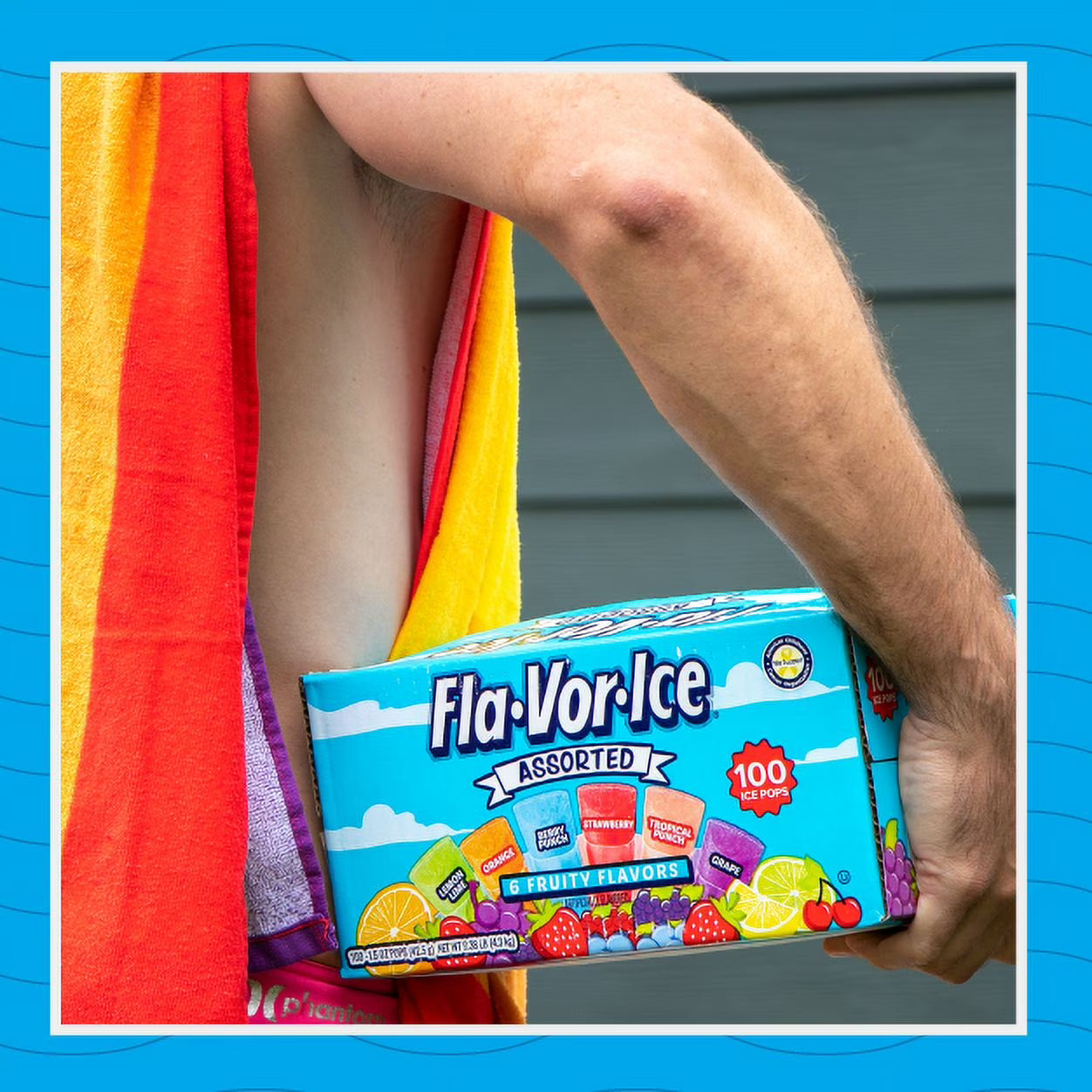 (2 pack) Fla-Vor-Ice Assorted Gluten-Free Freezer Ice Pops, 1.5 oz, 100 Count