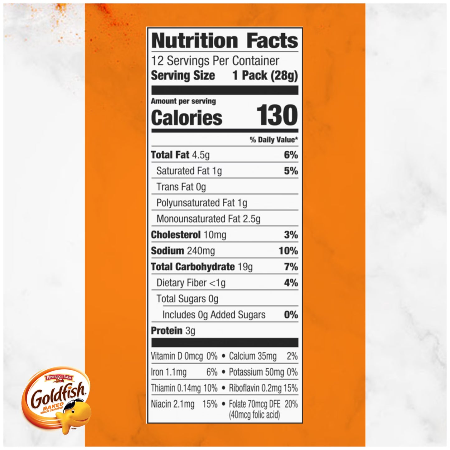 Goldfish Cheddar Cheese Crackers, Snack Packs, 1 oz, 12 Count Multi-Pack Tray