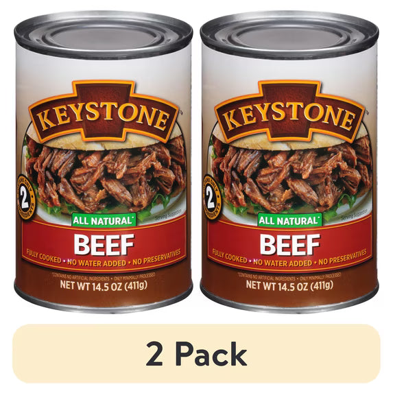 (2 pack) Keystone All Natural Beef, 14.5 oz Can
