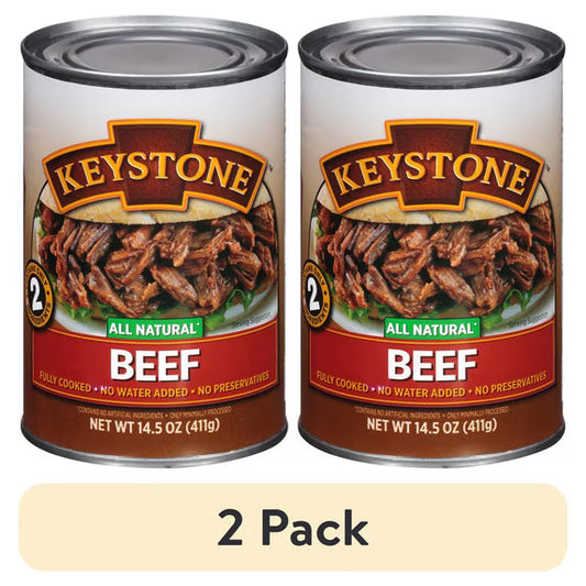 (2 pack) Keystone All Natural Beef, 14.5 oz Can