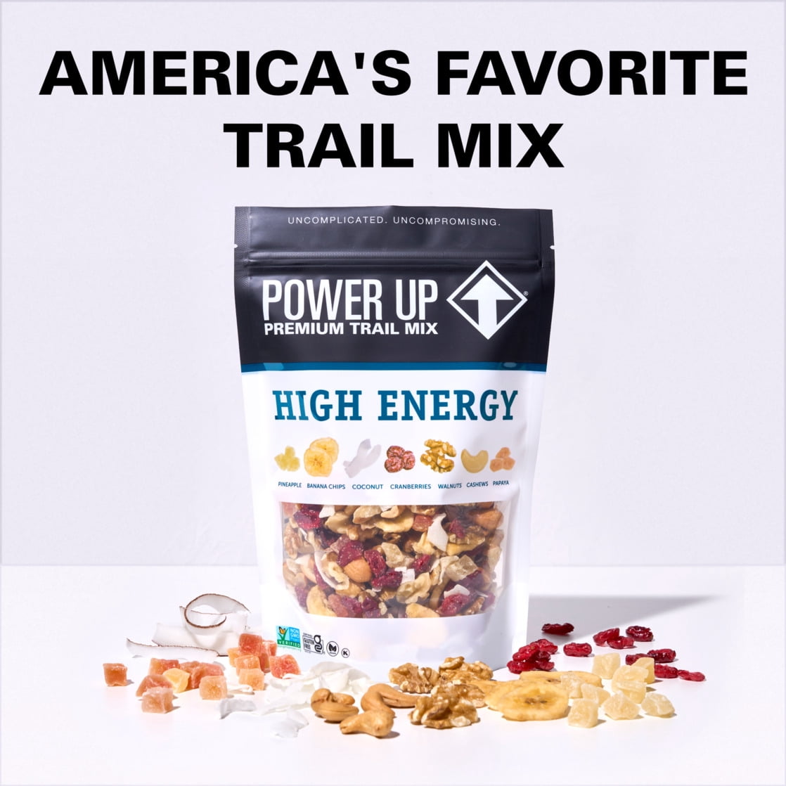 Power Up Trail Mix High Energy 14oz, Gluten Free, Vegan, Non-GMO