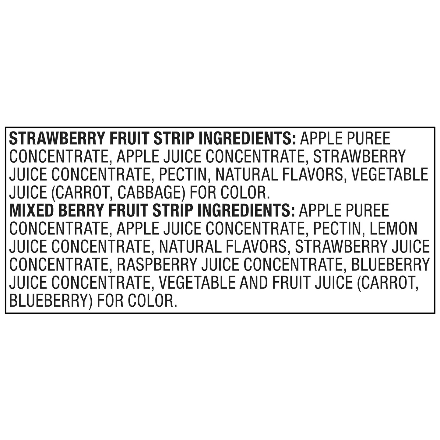 bettergoods Fruit Strips Variety Pack, Mixed Berry & Strawberry, 20 oz, 40 Count