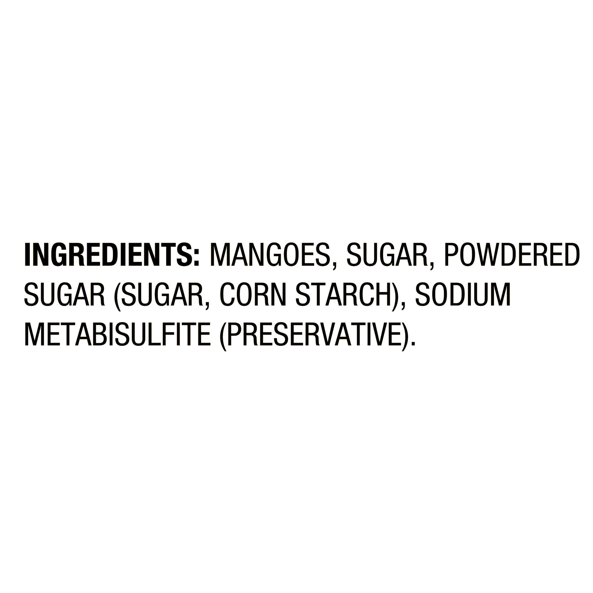 SWEETENED MANGO GREAT VALUE BAG 12 OZ