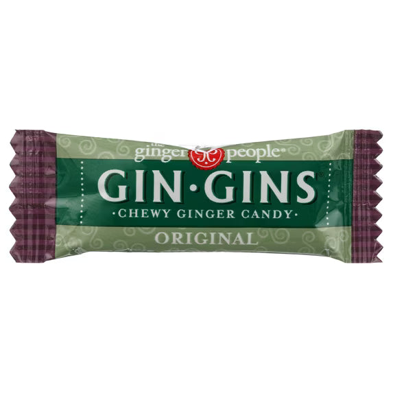 2 pack Gin Gins Original Chewy Ginger Candy with Fresh Ginger, 4.5 oz