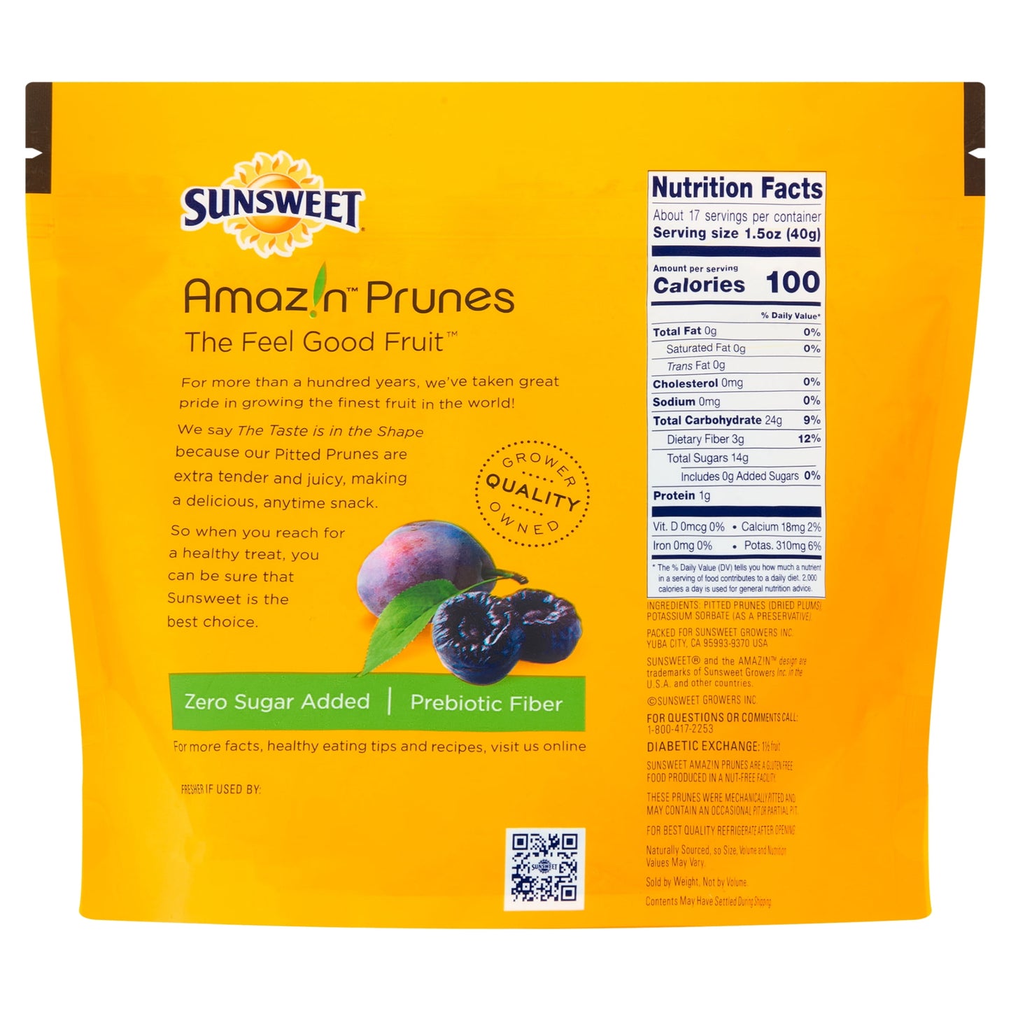 Sunsweet, Amazin, Pitted Prunes, 24, oz