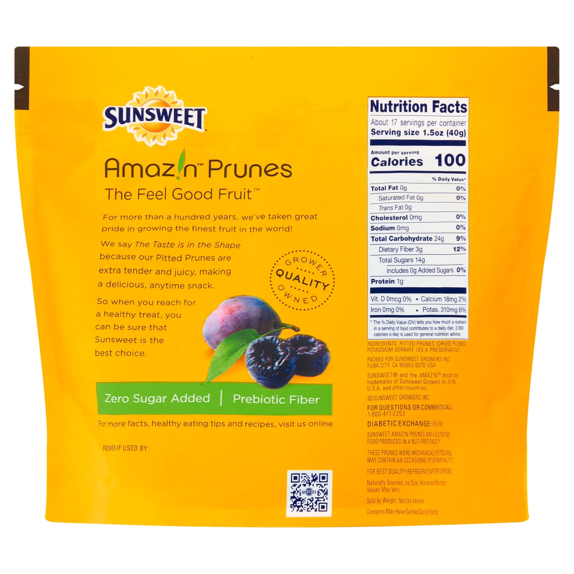 Sunsweet, Amazin, Pitted Prunes, 24, oz