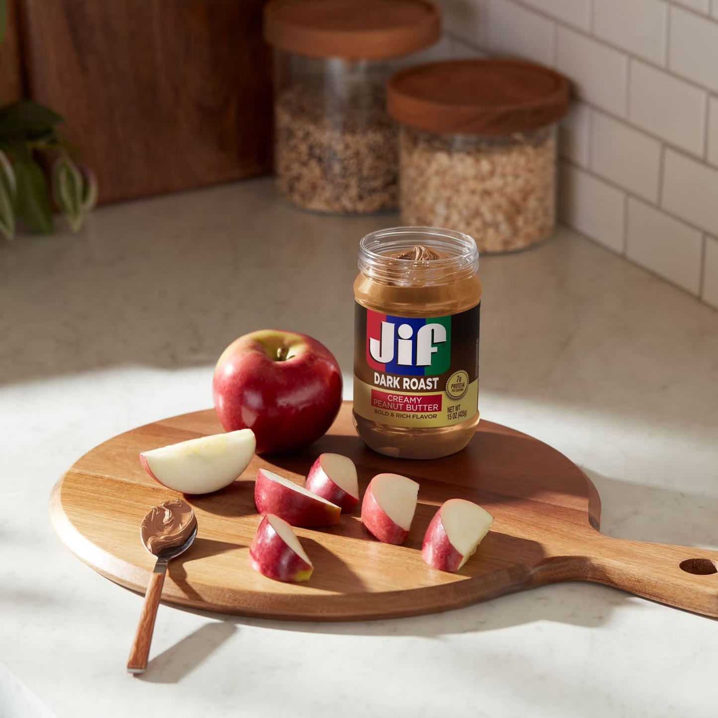 Jif Dark Roast Creamy Peanut Butter, 15 oz Jar