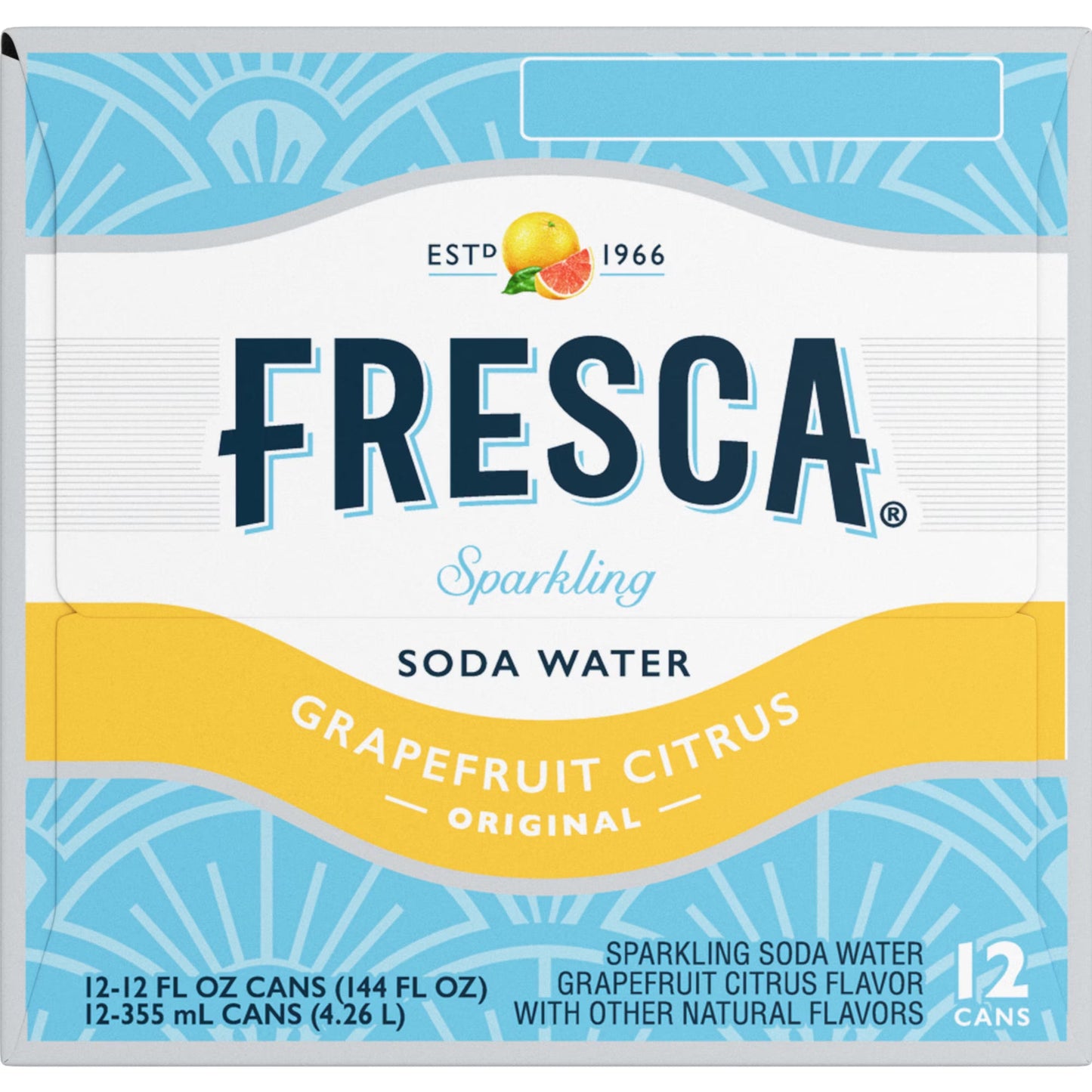 Fresca Citrus Soda Pop Fridge Pack Cans, 12 fl oz, 12 Pack(pack of 2)
