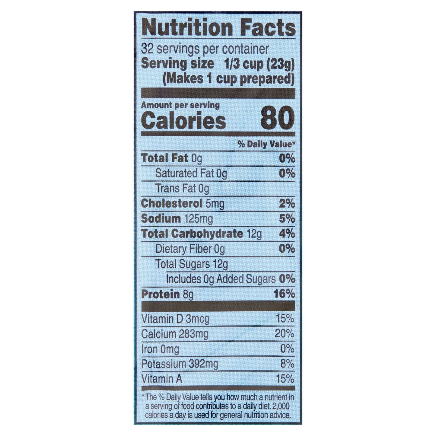 Great Value Instant Nonfat Dry Milk, 25.6 oz Bag, Makes 8 Quarts