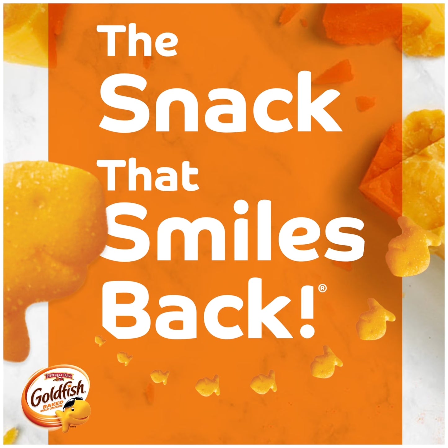 Goldfish Crackers Big Smiles with Cheddar, Colors, and Pretzel Crackers, Snack Pack, 30 Count Variety Pack Box