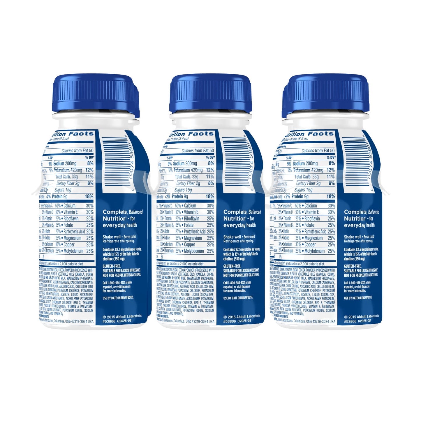 Ensure Original Nutrition Shake, 9g Protein, Dark Chocolate, 8 fl oz - 6 Pack