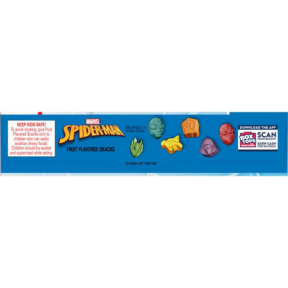 (3 pack) Marvel Spider-Man Fruit Flavored Snacks, Gluten Free, Kids Snacks, 10 Ct, 8 oz