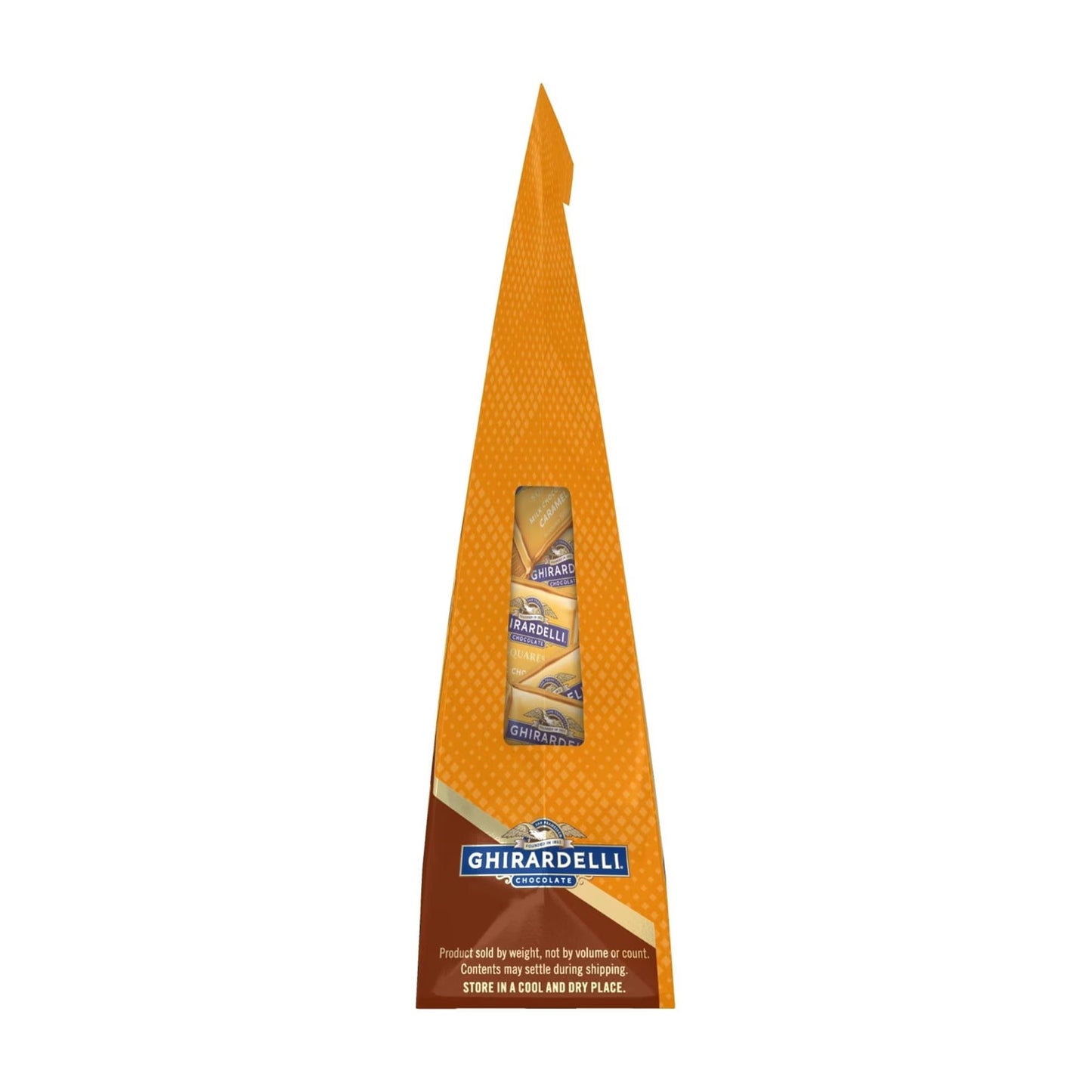 GHIRARDELLI Milk Chocolate Candy SQUARES with Caramel Waffle Cone Filling, 5.2 oz Bag