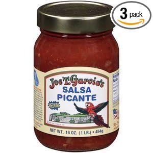 Joe T Garcia's Salsa Picante 16oz Glass Jar (Pack of 3) (Medium)