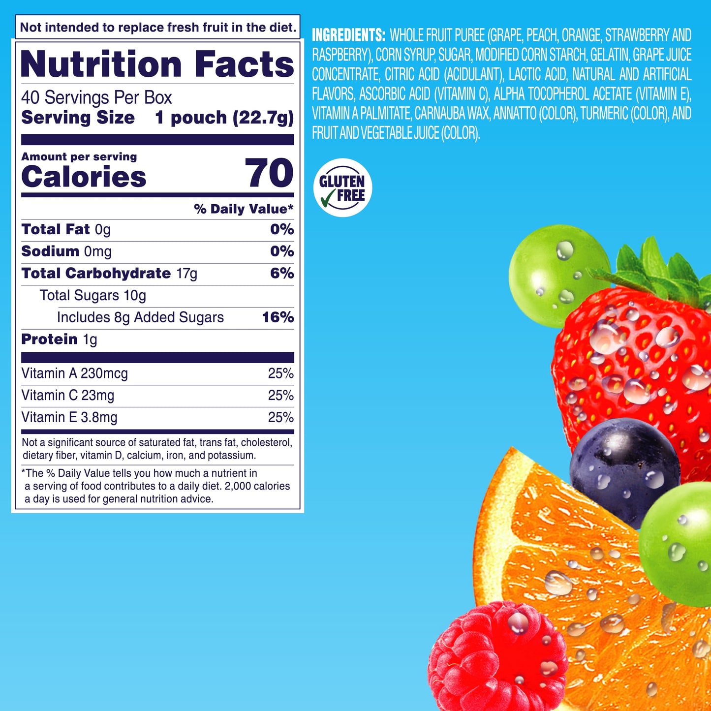 Welch's Fruit Snacks, Mixed Fruit, Soft Kids Snacks, 0.8 oz, 40 Count