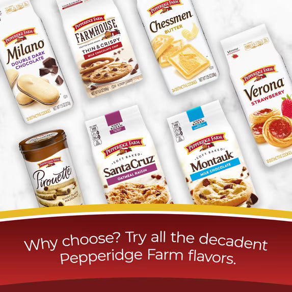 (2 pack)Pepperidge Farm Cookies Classic Collection, 9 Cookie Varieties, 13.25 oz. Box