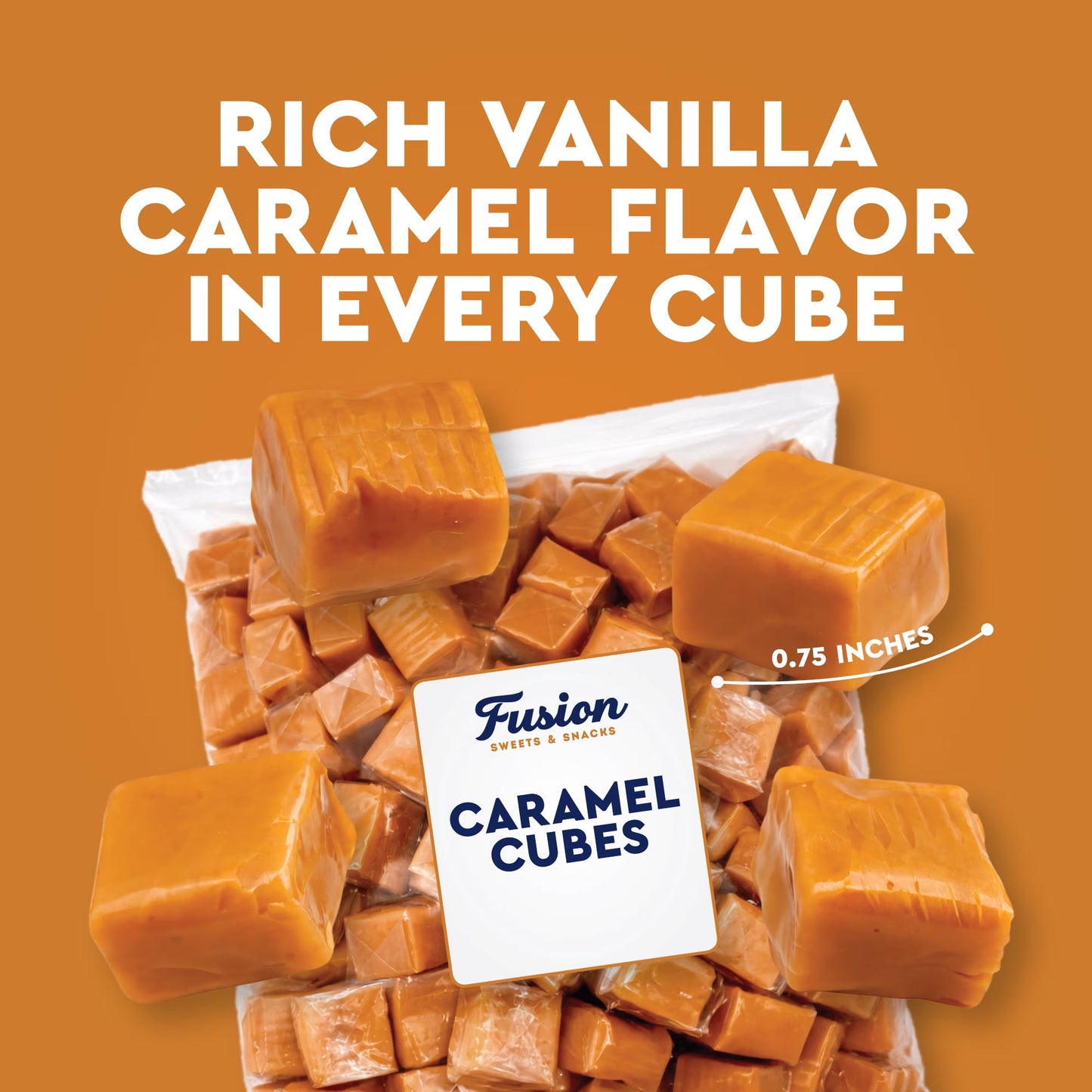 Caramel Cubes Candy Individually Wrapped 150 Pieces 2 Pounds, Soft Chewy Caramel Squares Candy, Bulk Caramel for Melting, Baking & Snacking, Holiday Gift Bag Filler ( 2 pack)