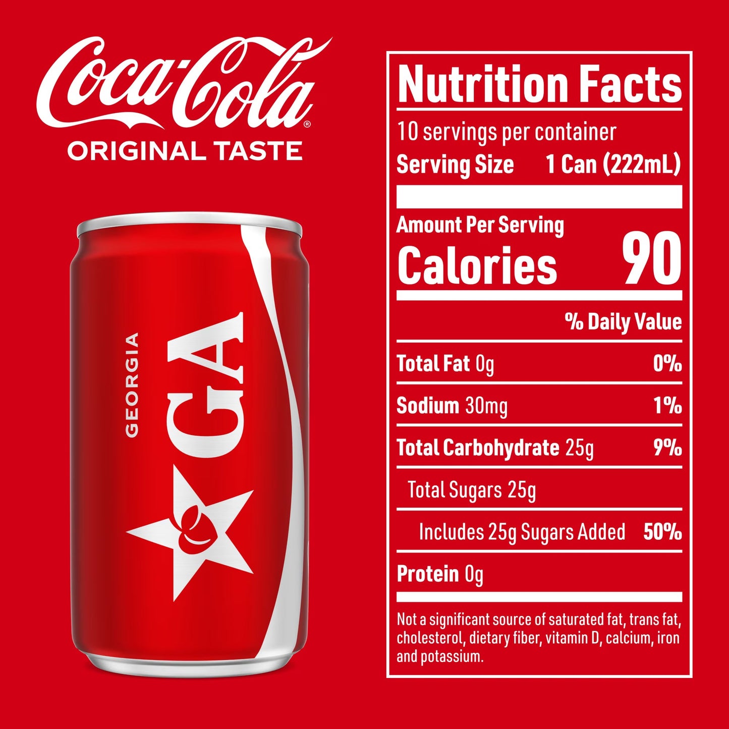 Coca-Cola Soda Pop Fridge Pack Mini Cans, 7.5 fl oz, 10 Pack(pack of 2)
