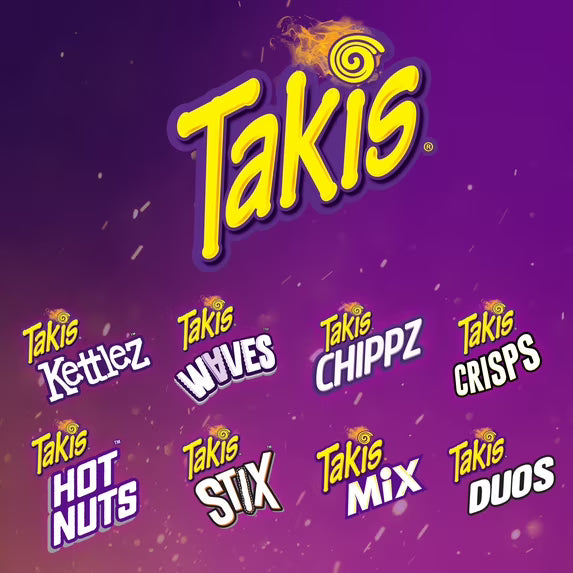 Takis Fuego 17 oz Fiesta Size Bag, Hot Chili Pepper & Lime Rolled Tortilla Chips(pack of 3)