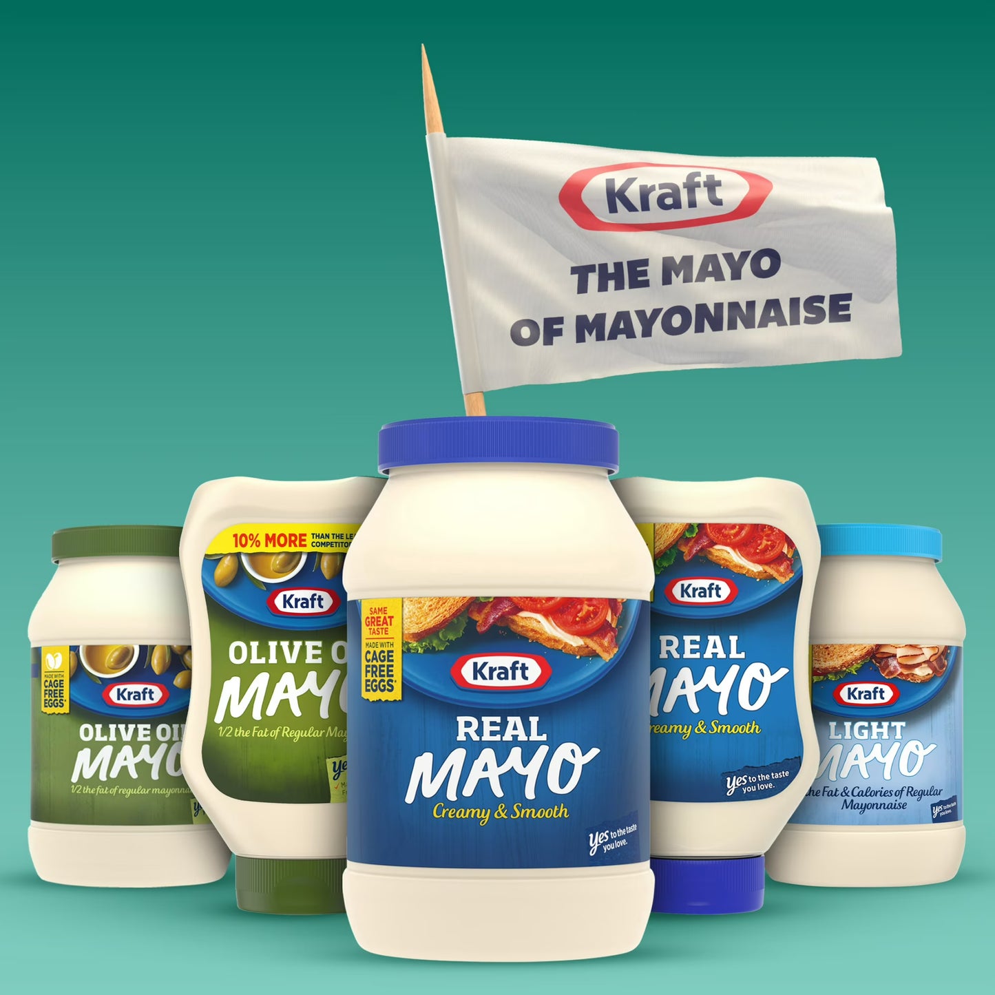Kraft Real Mayo Creamy & Smooth Mayonnaise, 48 fl oz Jar