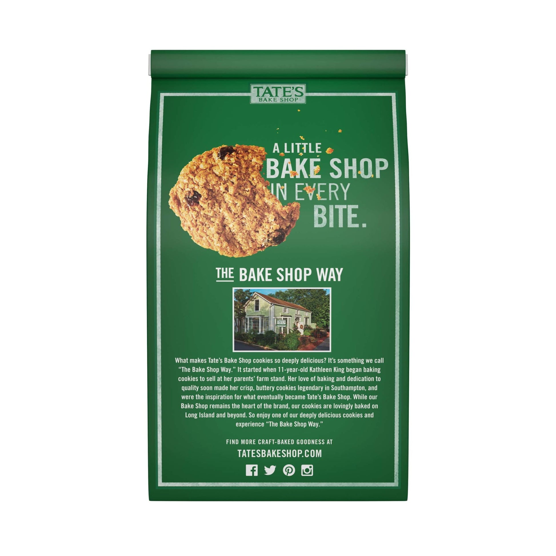 Tate's Bake Shop Oatmeal Raisin Cookies, 7 oz
