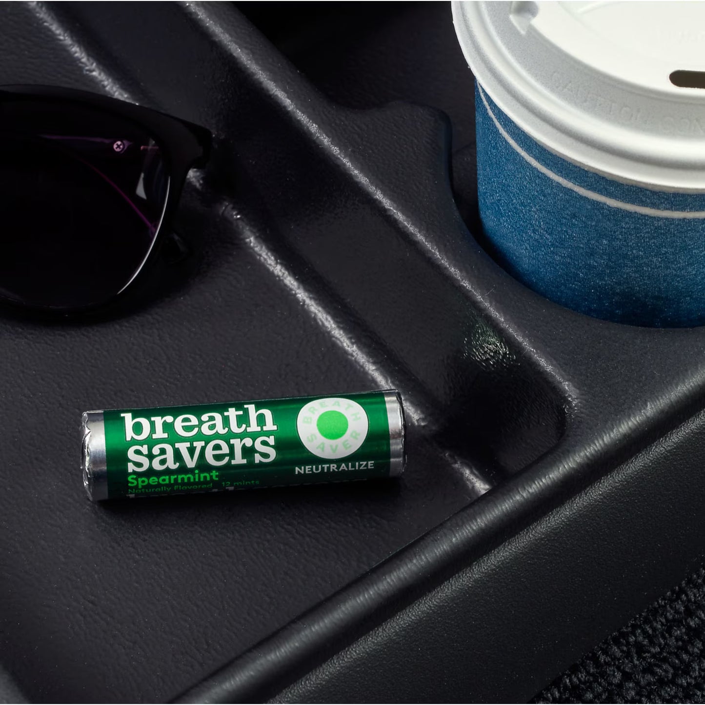 (3 pack) Breath Savers Spearmint Flavored Sugar Free Breath Mints, Rolls 0.75 oz, 8 Count