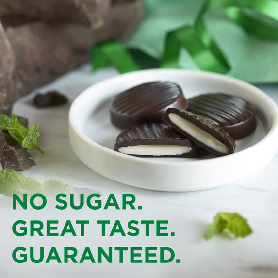 (2 pack)RUSSELL STOVER Sugar Free Dark Chocolate Mint Candy, 10 oz. bag