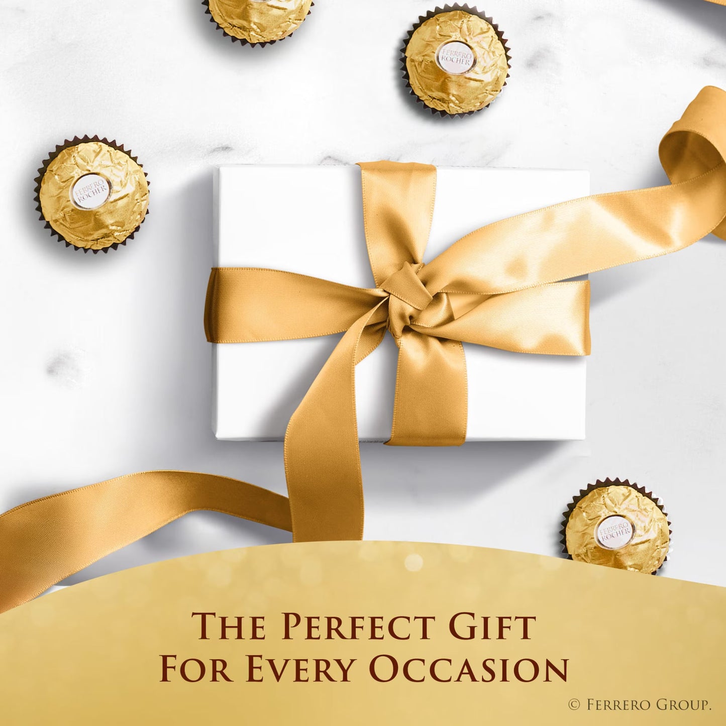 Ferrero Rocher Gourmet Hazelnut Milk Chocolate Gift Box, 12 Individually Wrapped Chocolates, 5.3 oz( pack of 2)