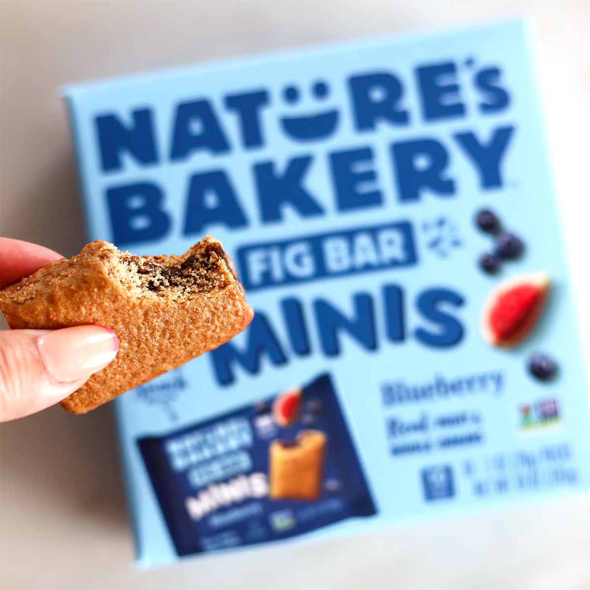 Blueberry Fig Bar Minis, 1 Ounce, 20 Count, Healthy Snack, All Natural