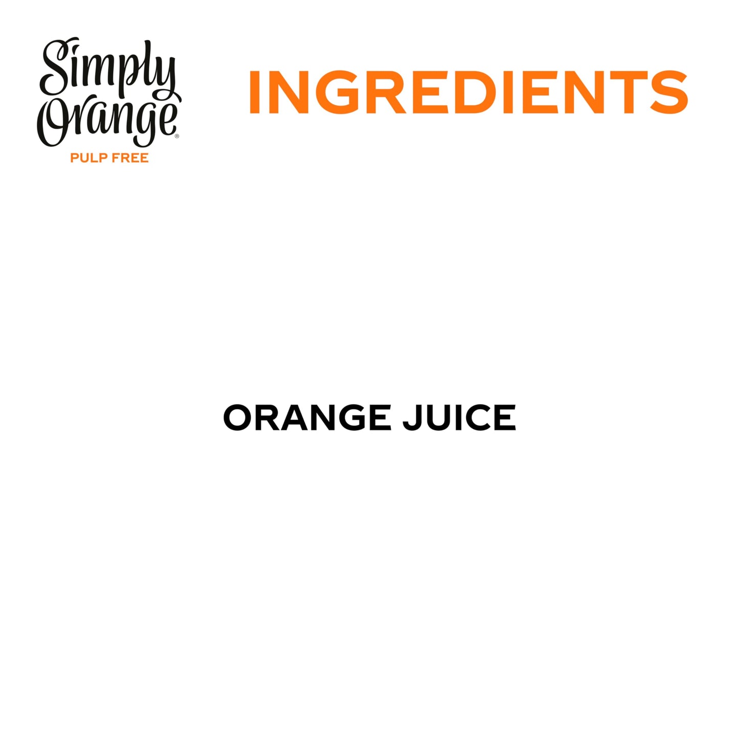 Simply Orange Pulp Free Orange Juice, 76 fl oz