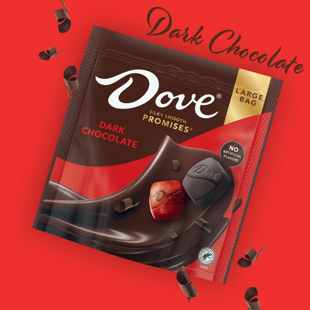 DOVE PROMISES Dark Chocolate Candy, Large Bag, 14.08 Oz