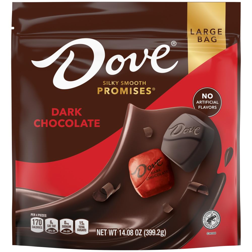 DOVE PROMISES Dark Chocolate Candy, Large Bag, 14.08 Oz