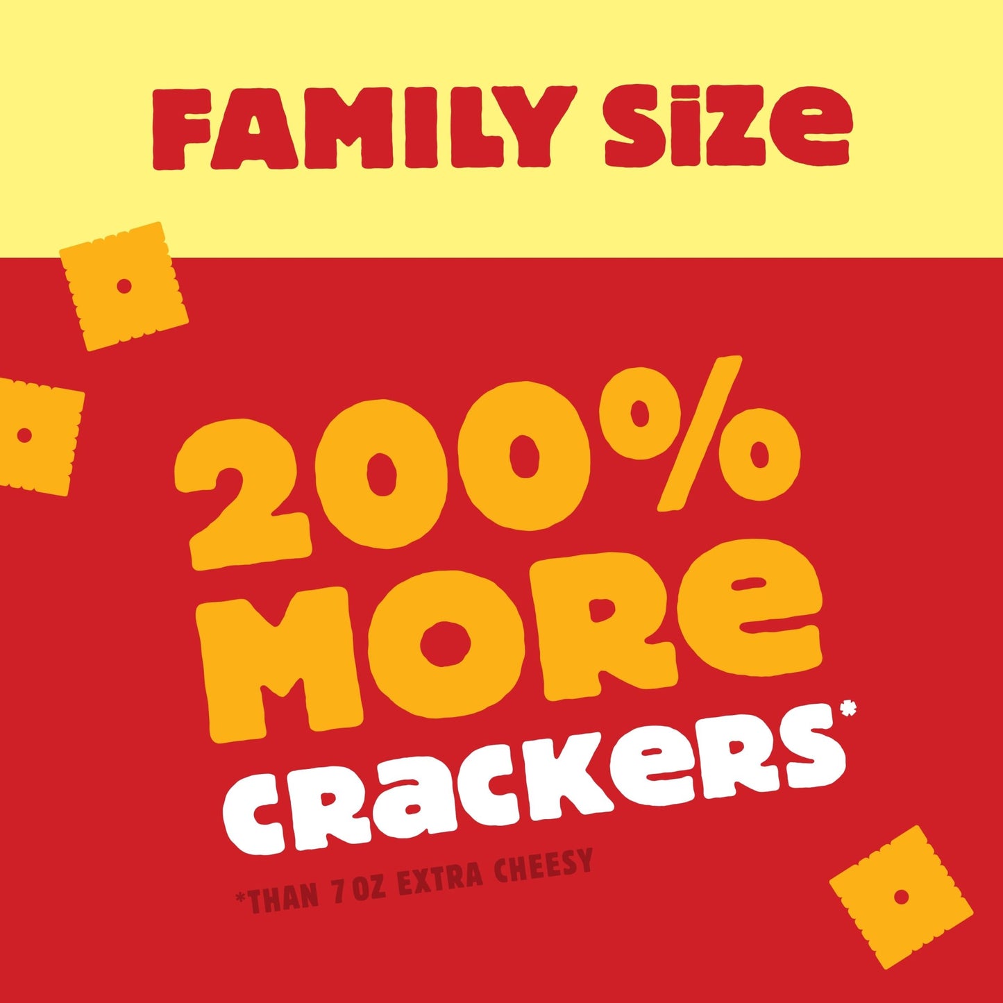 Cheez-It Cheese Crackers, Baked Snack Crackers, Lunch Snacks, Family Size, Extra Cheesy, 21oz Box (1 Box)