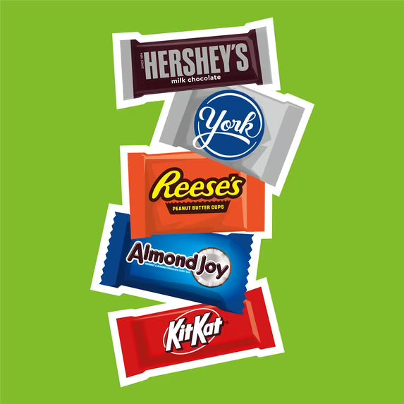 (2 pack)Hershey's Assorted Flavored Candy Assortment, Party Pack, 25 oz