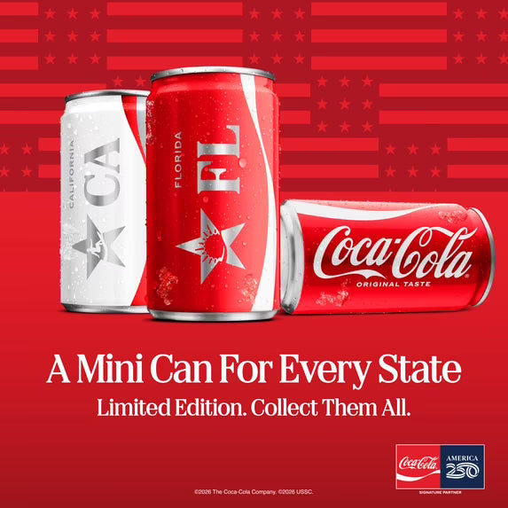 Coca-Cola Soda Pop Fridge Pack Mini Cans, 7.5 fl oz, 10 Pack(pack of 2)
