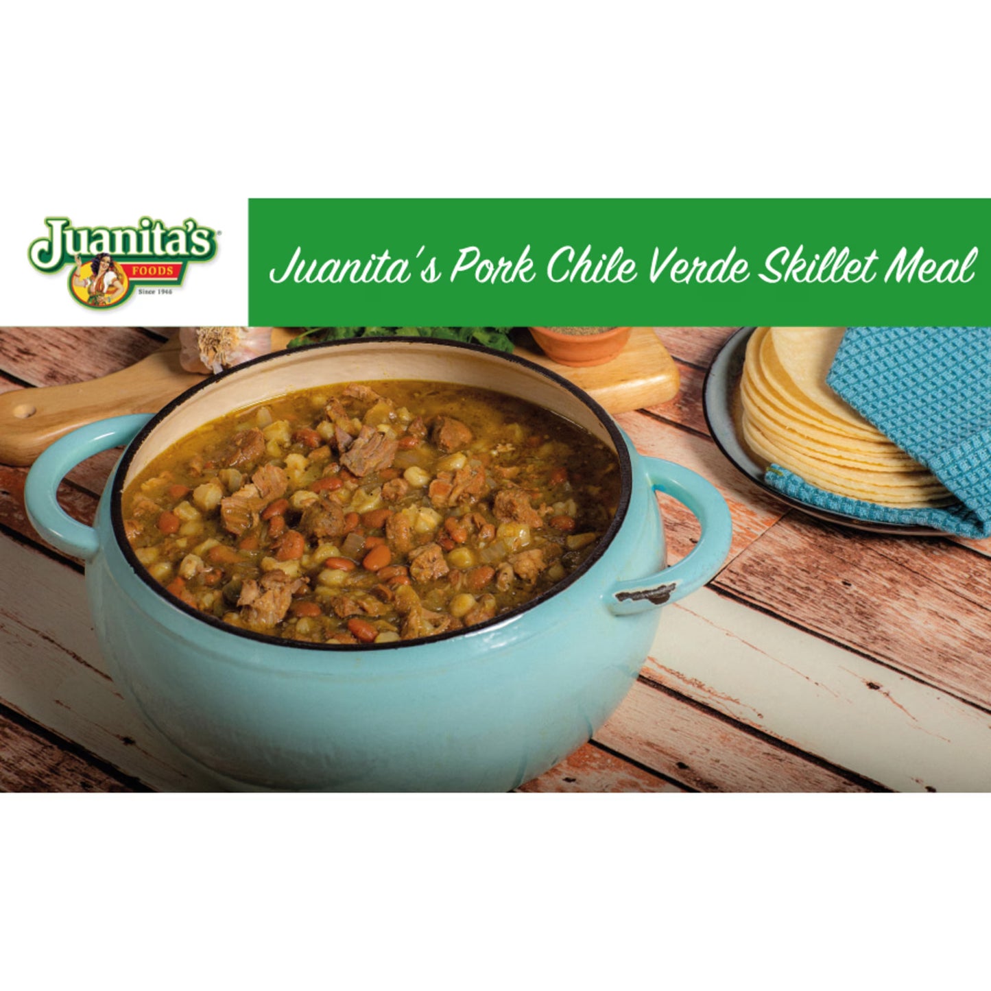 (4 pack) Juanita's Foods Pork Chile Verde, 25 oz Can