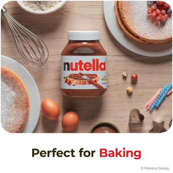 Nutella Hazelnut Spread with Cocoa, Creamy Hazelnut Spread, Breakfast Favorite, 2 Jars, 45.8 oz