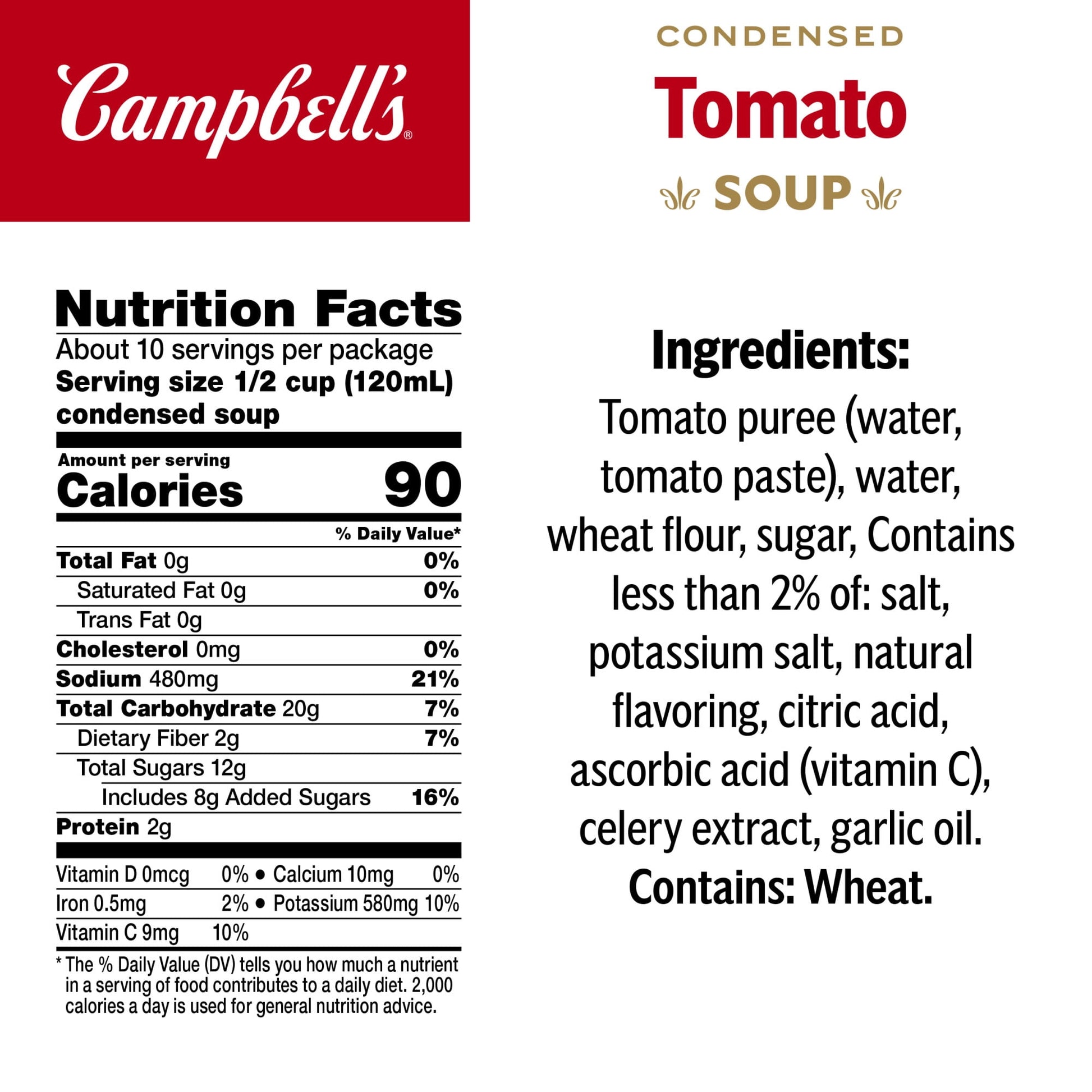 Campbell's Condensed Tomato Soup, 10.75 oz Can (4 Pack)