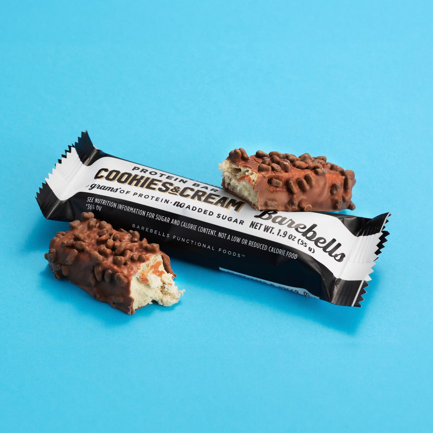 Barebells Protein Bars with 20g High Protein, 1.9oz Bars, Cookies & Cream - 4 Count
