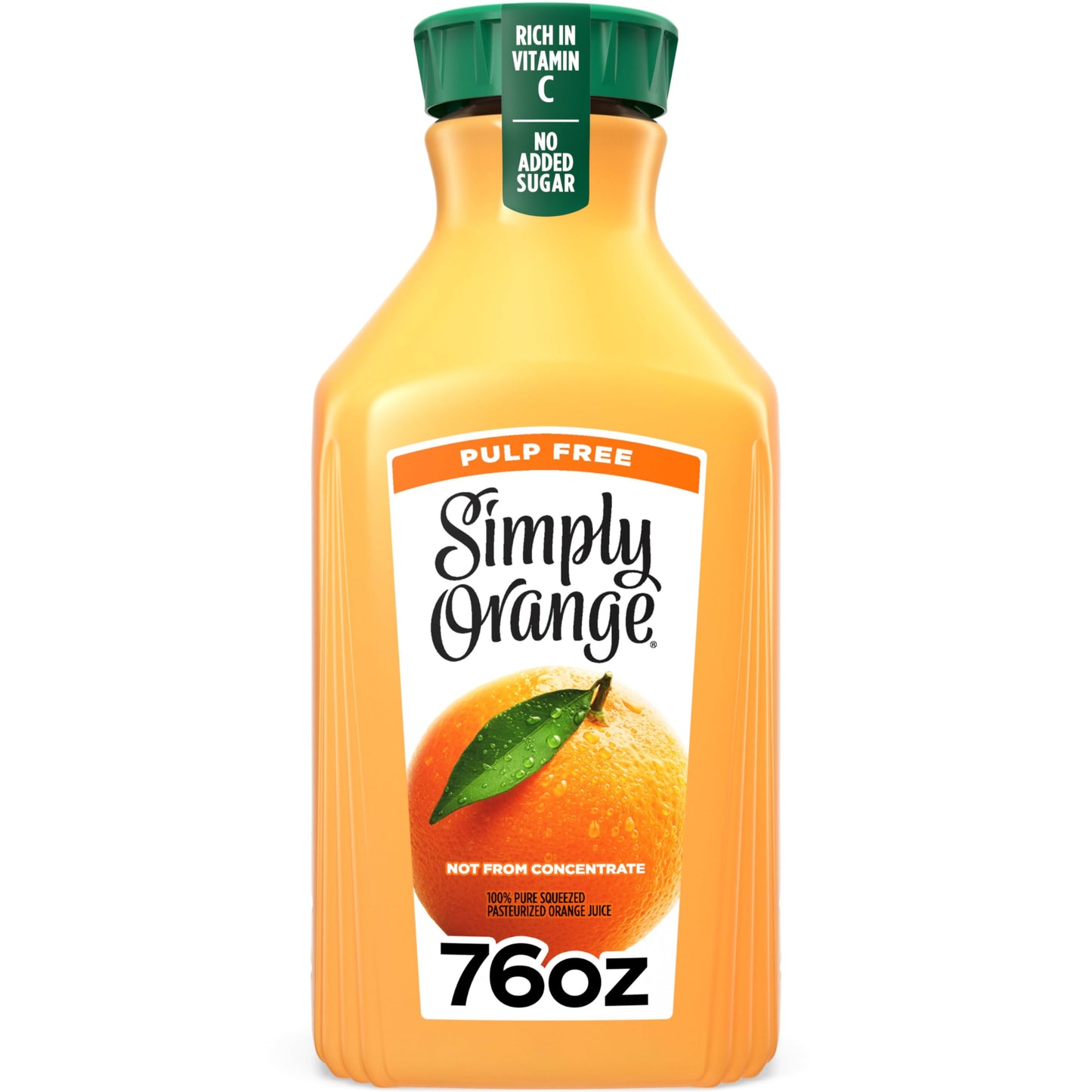 Simply Orange Pulp Free Orange Juice, 76 fl oz