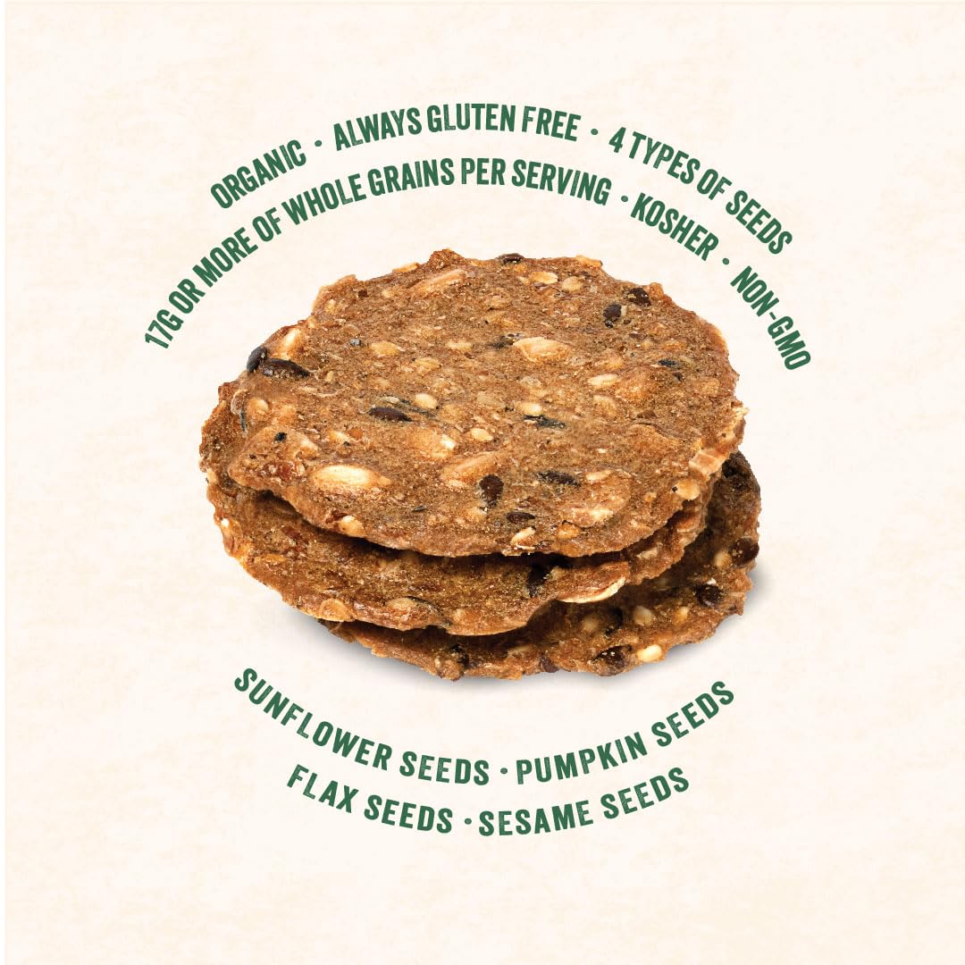 Mary's Gone Crackers Super Seed Crackers, Jalapeno, 4 Ounce (Pack of 1), Organic Plant Based Protein, Gluten Free