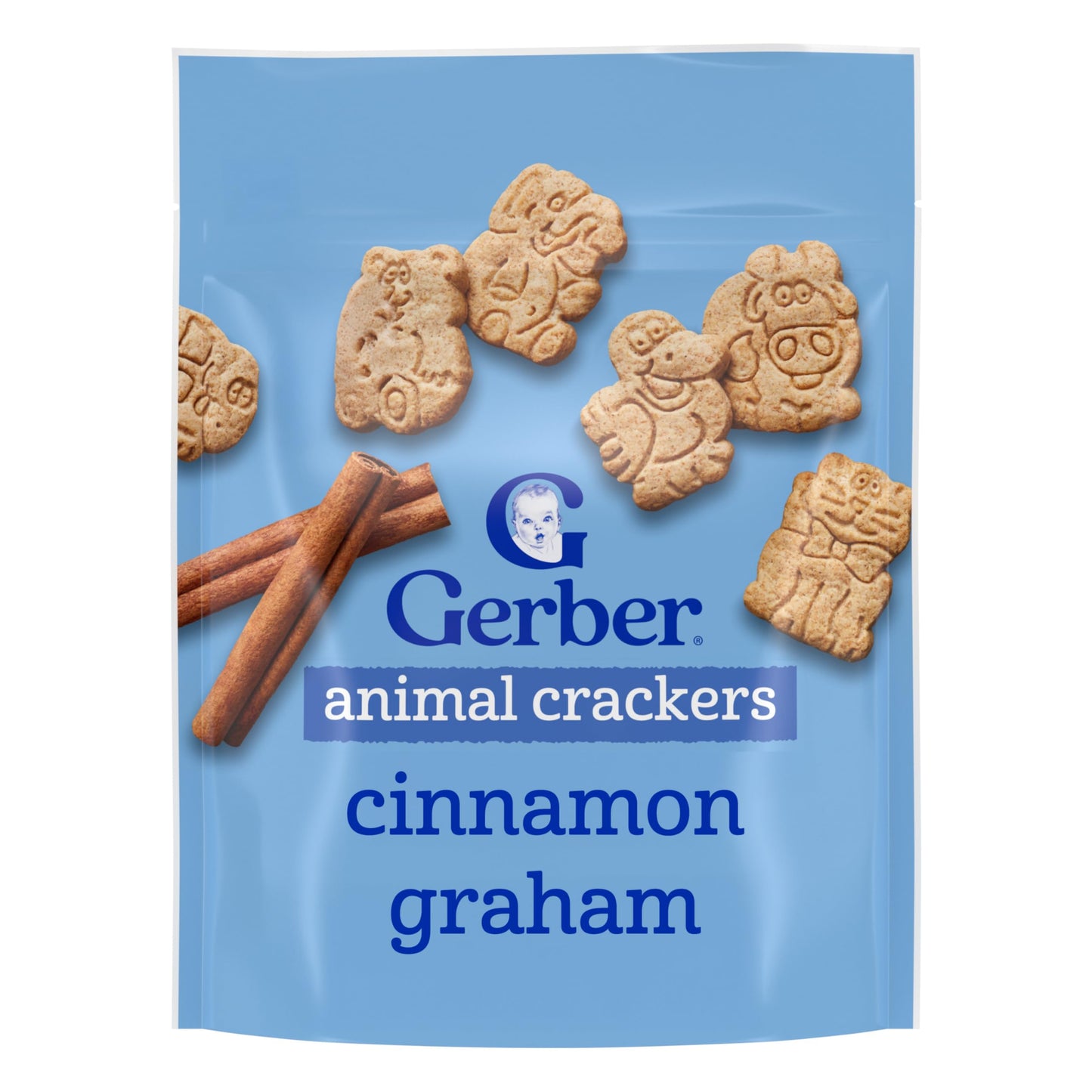 Gerber Toddler Cinnamon Graham Animal Crackers, 6 Oz, 4 Pack